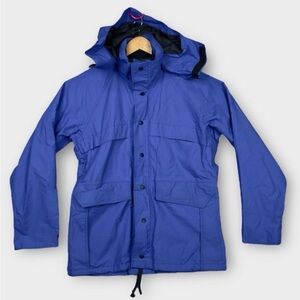 Vintage REI GORE-TEX Nylon Rain Shell Jacket Size XL Blue Windbreaker